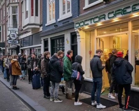 Стотици се наредиха за марихуана в Нидерландия, затваря кофишоповете