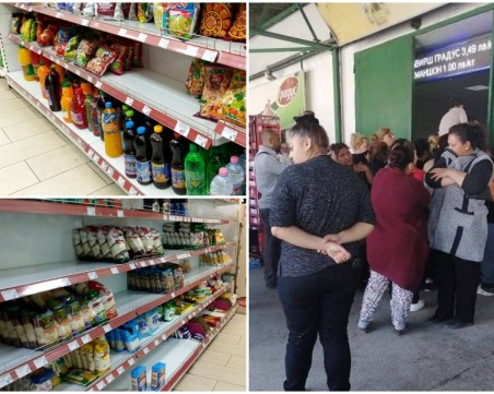 Истерията продължава: Пловдивчани се блъскат по магазините, опразват щандовете