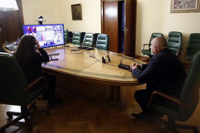 Премиерът Борисов обсъжда с колегите си от Европейския съвет мерки срещу коронавируса