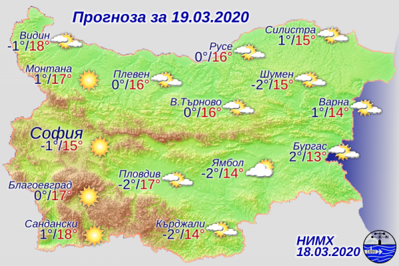 Слънчево и още по-топло време ни очаква днес