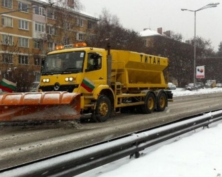 Над 90 снегорина са чистили снега в София през нощта