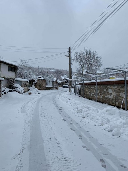 25-35 см е снежната покривка в някои асеновградски села