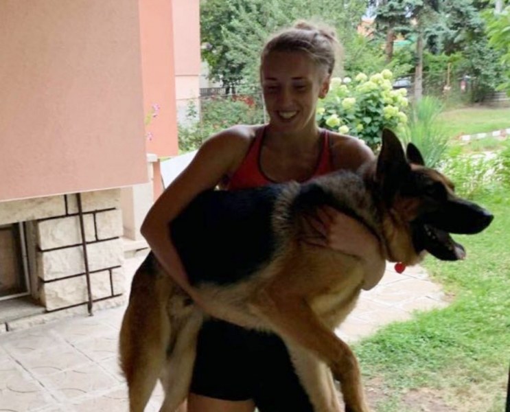 Домашните любимци на Марица: Кучето на Алекс Миланова помага в тренировките й