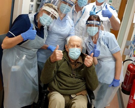 Ветеран от Втората световна война пребори COVID-19