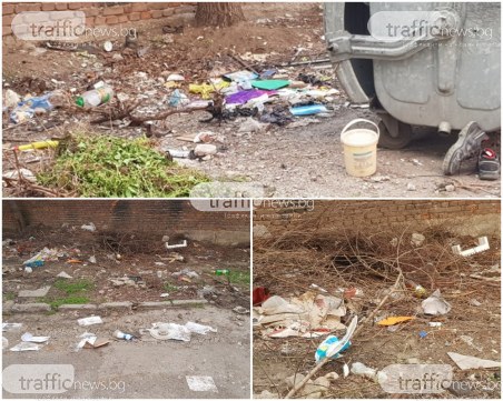 Мизерия в Кършияка: Контейнерите празни, боклукът – по земята