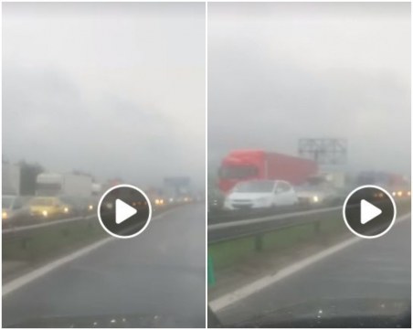 Пълна блокада на магистрала 