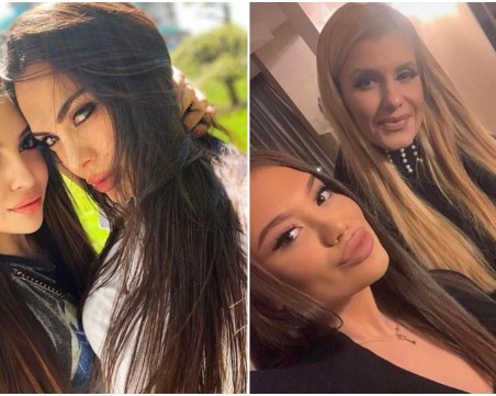 Лияна и Анелия си щракнаха селфи с дъщерите си