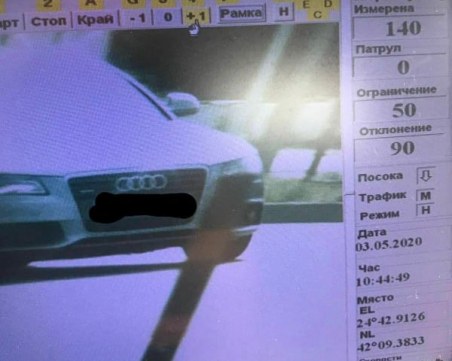 Ауди фучи със 140 км/ч в Пловдив! Шофьорът остана без книжка