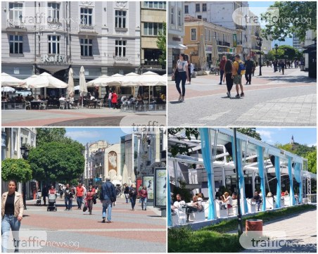 Пловдивските айляци напълниха заведенията в центъра, Главната – пълна с народ