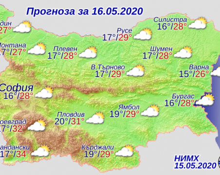 Сахарски прах ни мъчи и днес, леко понижение на температурите