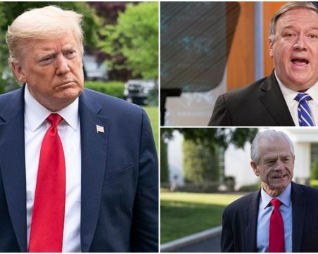 Китайска телевизия: Тръмп, Помпео и Наваро са 