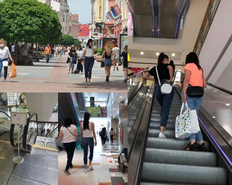 МОЛ-овете в Пловдив празни, Главната пълна