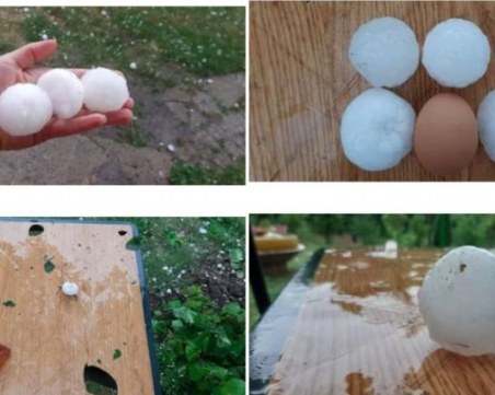 Градушка удари Северозападна България, бедствието идва към централните райони