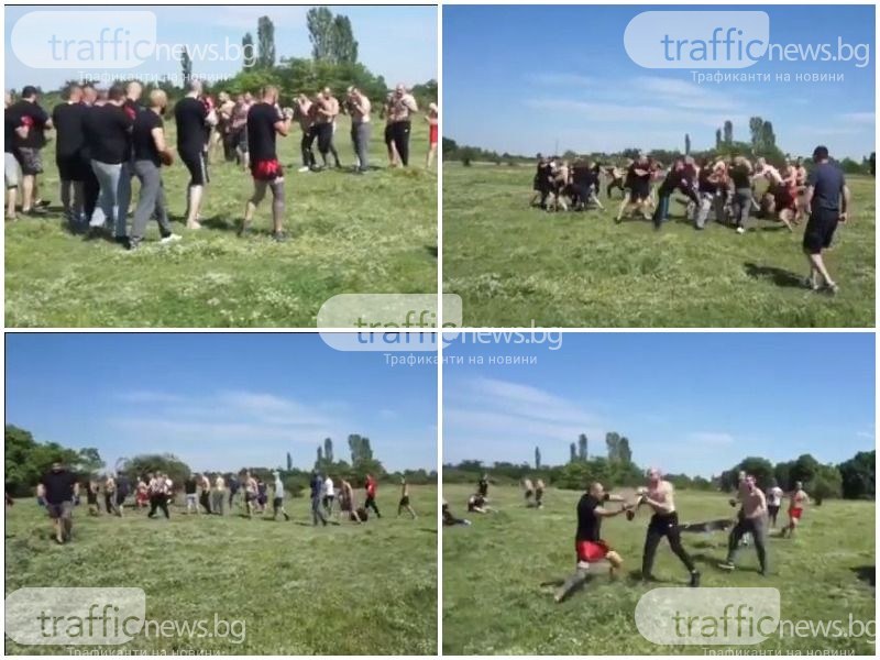 Изтече видео на уговорения бой между фенове на Ботев и Локо
