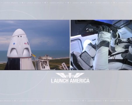 Отмениха зрелищното изстрелване на космическия кораб на SpaceX