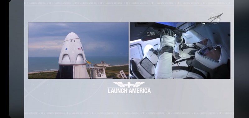 Отмениха зрелищното изстрелване на космическия кораб на SpaceX