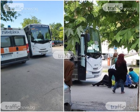 Автобус помете пешеходец в Тракия,линейка и полиция са на мястото