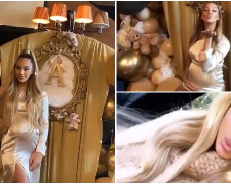 Биляна Лазарова вдигна стилно златно парти в чест на бъдещия си син