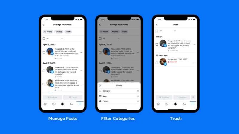 Facebook пуска нова опция за лесно изтриване на неудобните стари публикации