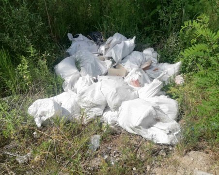 Неизвестен замърси коритото на река Тополница