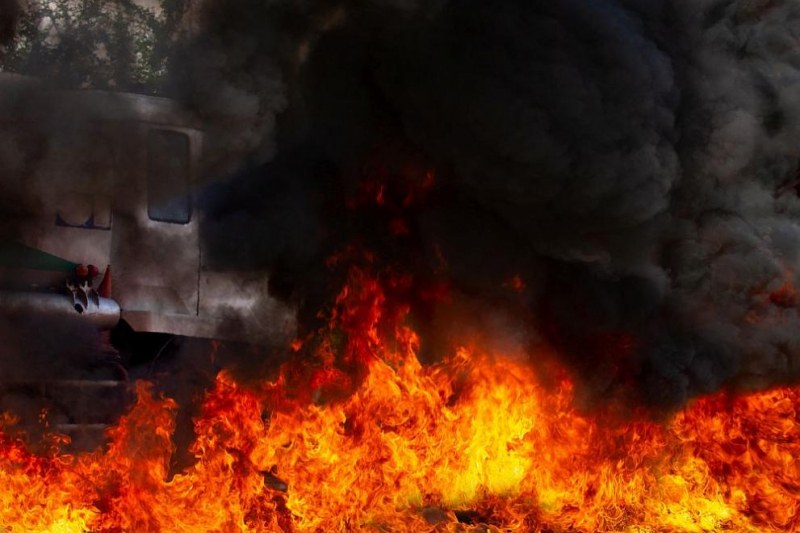 Голям пожар във