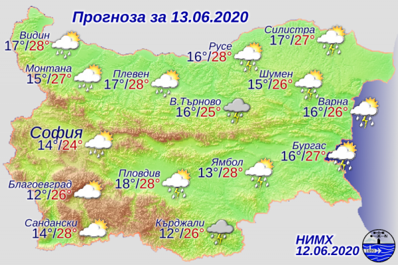 Времето се затопля, но валежите продължават