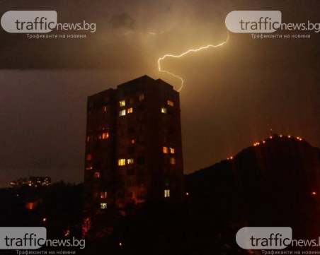 След силната буря в Пловдив и региона: Паднали клони и наводнени къщи