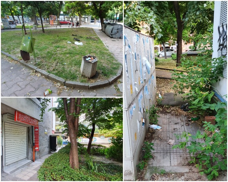 Бездомници превърнаха градинка в центъра на Пловдив в обществена тоалетна