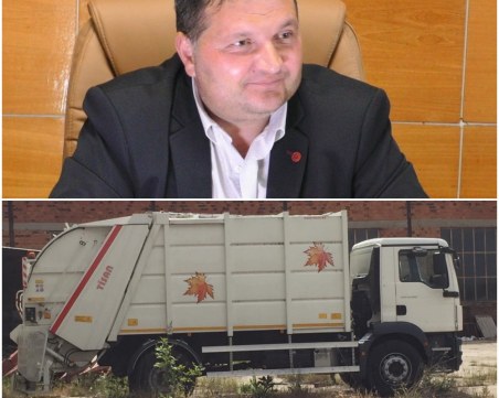 Сметопочистващ камион за четвърт милион  стои като паметник в стопанския двор на Калояново