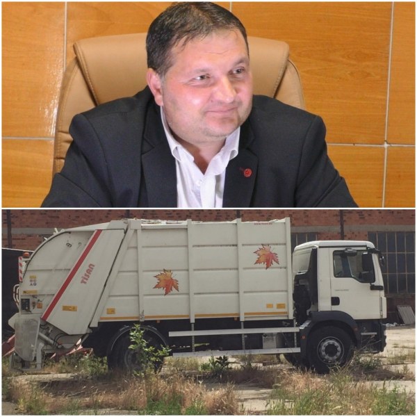 Сметопочистващ камион за четвърт милион  стои като паметник в стопанския двор на Калояново