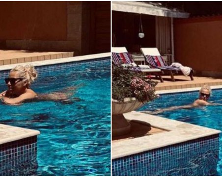 Камелия пак запали мрежата с голи снимки от басейна