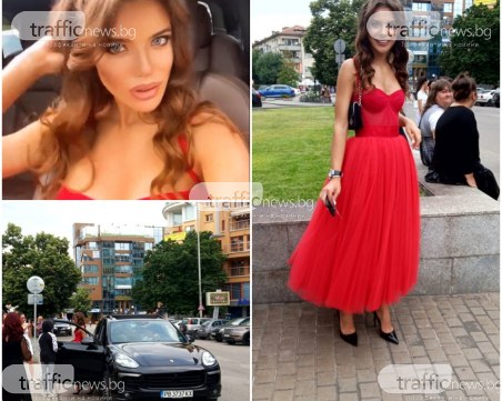 Най-красивата пловдивчанка за 2019 със стилна червена рокля на бала си