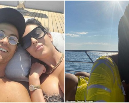 Жената до Роналдо показа масивен диамантен пръстен на безименния си пръст