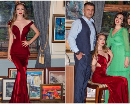 Дъщерята на пловдивска стилистка прикова погледите на бала си с елегантна визия