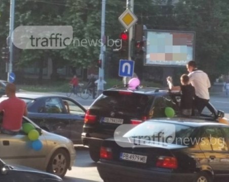 Абитуриентски изцепки костват солени санкции за редица шофьори в Пловдив