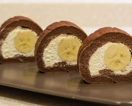 Бананово руло, готово само за 10 минути