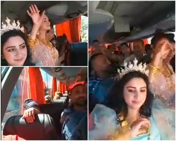 Сватбари се натъпкаха един върху друг в автобус, тръгнаха на баня край Пловдив
