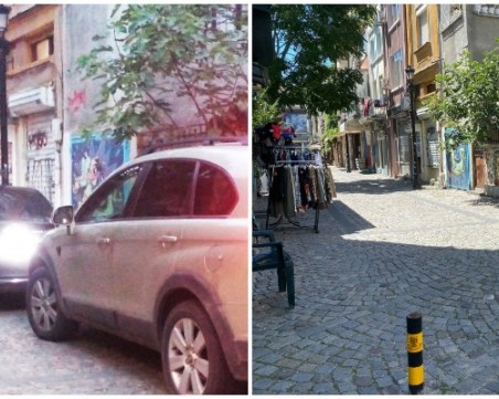Възстановиха паркинг колчетата на ул. 
