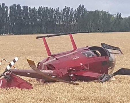 Хеликоптер се разби, 4-мата на борда невредими