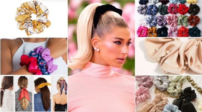 Скрънчи - любим аксесоар за коса от училище отново на мода през 2020