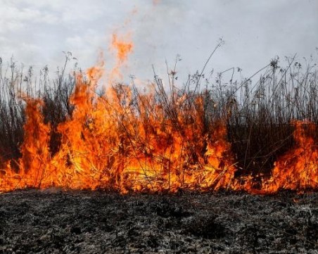 Възрастен мъж почина при пожар, тръгнал от сухи треви