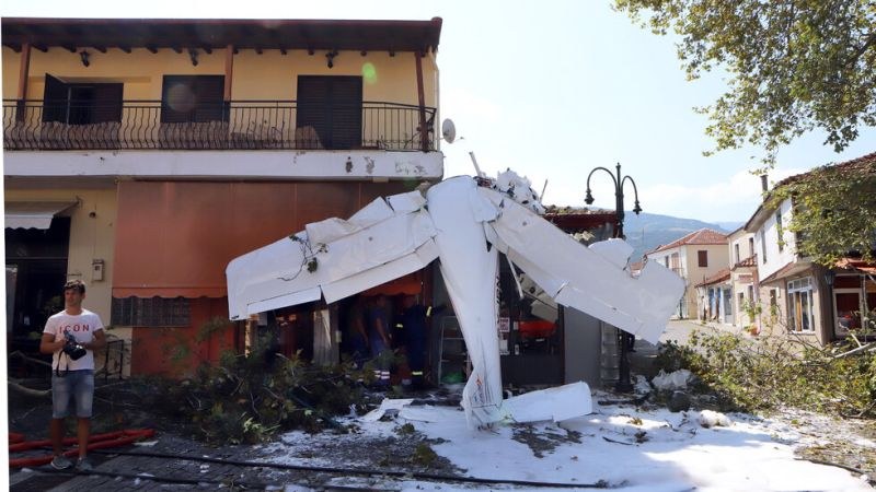 Самолет се разби в Северна Гърция