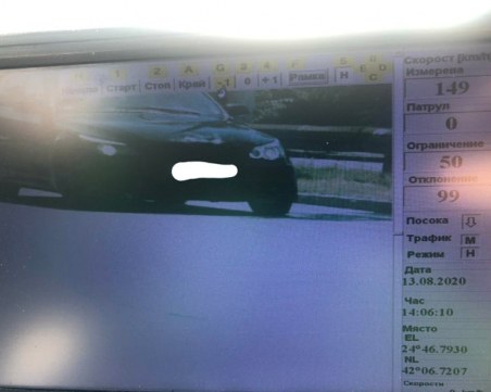 Шофьор с БМВ профуча с 149 км/ч по пловдивски булевард – полицията го издирва