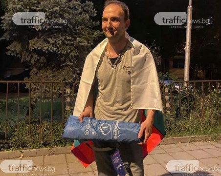 Задържаният на протеста е художник, искал да си пробва палатката