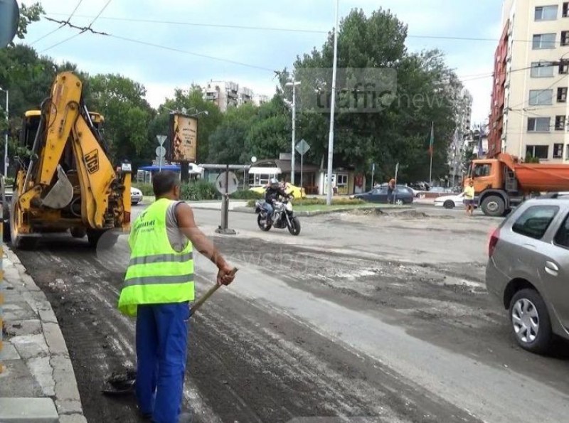 Започват нощно преасфалтиране на булевард в центъра на Пловдив