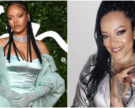 Риана откри своя двойничка в социалните мрежи