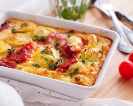 Най-вкусният и сочен пай с картофи без кори