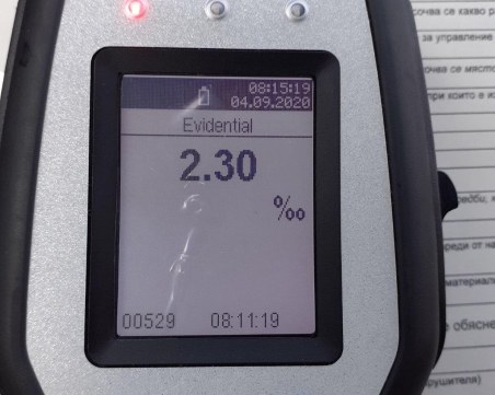 Хванаха мъртво пиян шофьор на Пазарджишко шосе