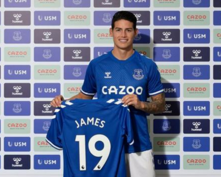 Хамес Родригес вече е играч на Евертън