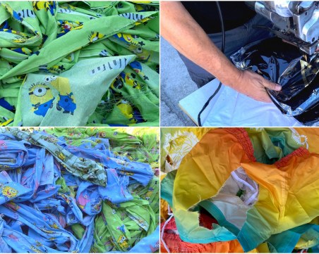 Унищожиха хиляди метри фалшив плат и чанти, открити в склад в Пловдив